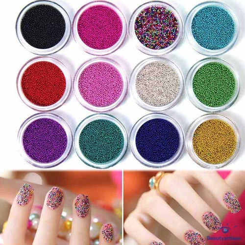Caviar Para Uñas De Colores X 12 0