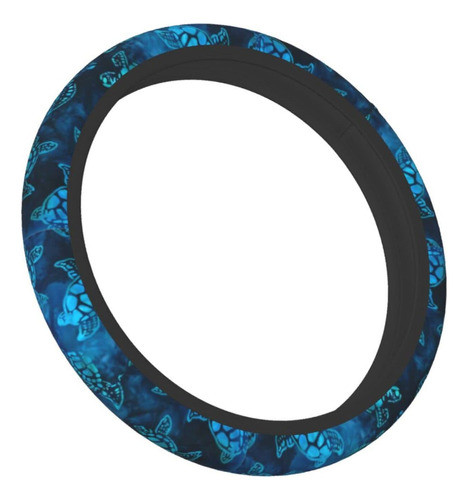 Funda Para Volante De Automovil De Tortuga Marina Azul Acuar 0