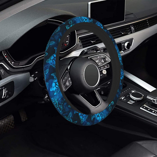 Funda Para Volante De Automovil De Tortuga Marina Azul Acuar 1
