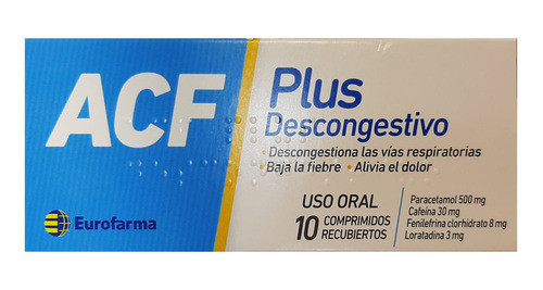 Acf Plus Descongestivo X 10 Comprimidos 0