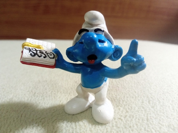 Pitufo Filósofo Maestro Libro 1980 Minimodels Rosario 1