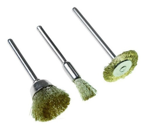 Accesorio Torno Mini Drill 3 Cepillos De Bronce Black Jack 0