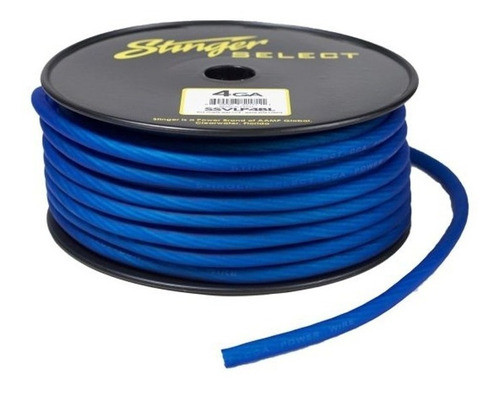 Cable 4 Gauge Stinger Select Azul Por Metro Altovolumen 0