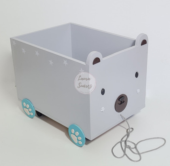 Organizador Juguetes Baul De Arrastre Personalizado 0