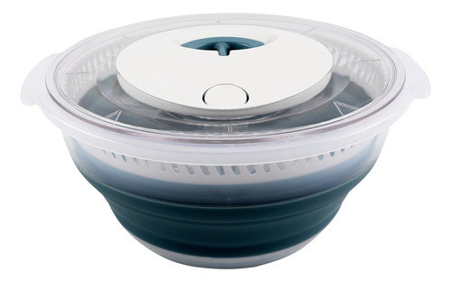Escurridor Plegable Azul De 4 Qt Para Frutas Y Verduras 0