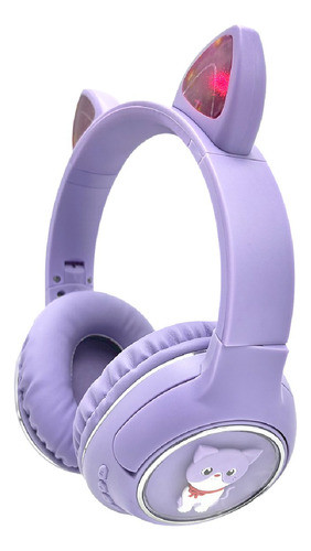 Auriculares Vincha Orejas Gato Bluetooth Luces Inalambrico ® 0