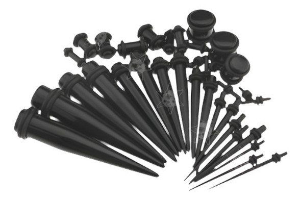 Ensanchador Cónico 36pcs + Ear Tapones Medidores Expansor Ac 0