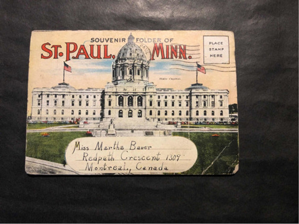 Antigua Postal St. Paul Minnesota Ee.uu. 1938. 53528 0