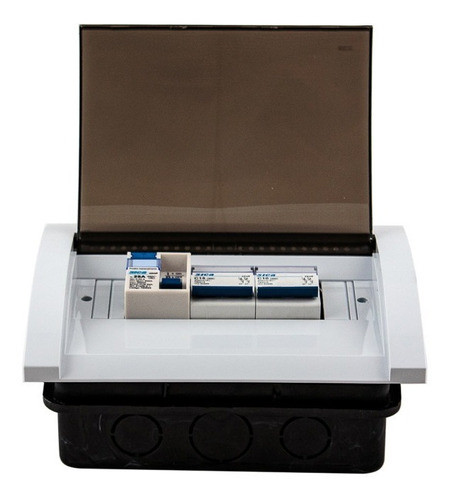 Caja Embutir 8mod + 2 Termicas 2x10a + Disyuntor 2x25a Sica 1