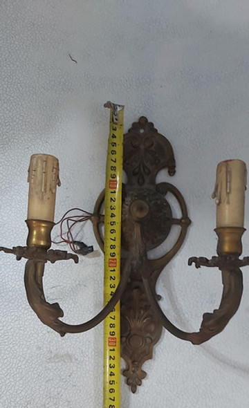 Lamparas De Pared Antiguas De Bronce 1