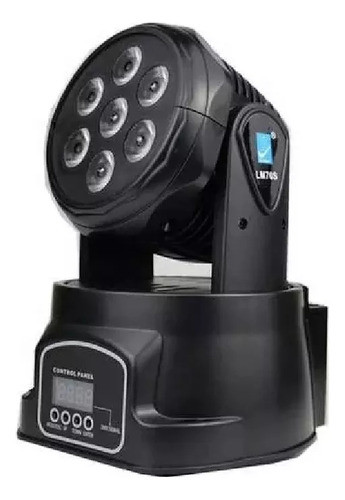 Cabeza Movil Robótica Led Colores Luces De Discoteca 0