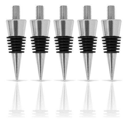 Tapón De Botella Clásico De Estilo Cromado Con Poste Roscado 0