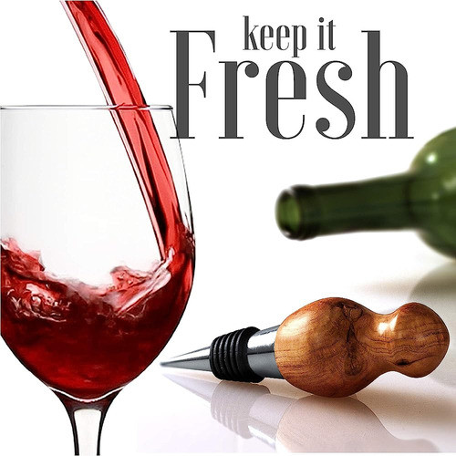 Tapón De Botella Clásico De Estilo Cromado Con Poste Roscado 1