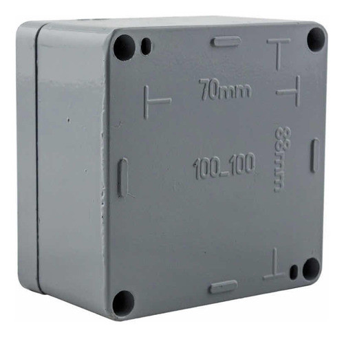 3 Un Caja Estanca Aluminio Inyectado Ip65 Multifunción 10x10 1