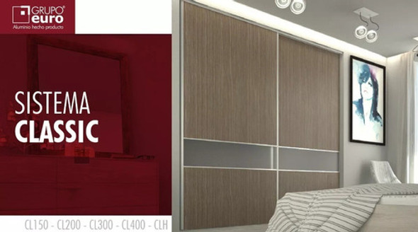 Kit Frente Integral Placard 1,5 Aluminio Classic Grupo Euro 1 Kit Frente Integral Placard 1,5 Aluminio Classic Grupo Euro 1