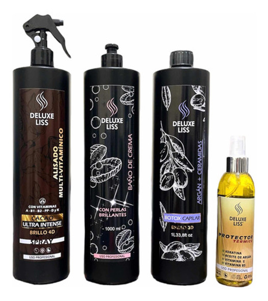 Kit Progresivo + Botox + Baño De Crema + Protector Térmico 0 Kit Progresivo + Botox + Baño De Crema + Protector Térmico 0
