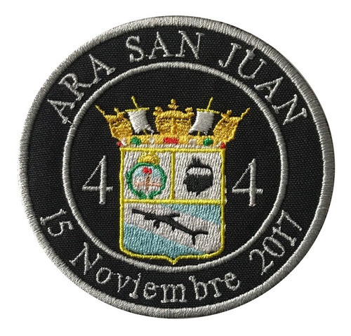 Parche Bordado Submarino San Juan Homenaje 44 Heroes 0