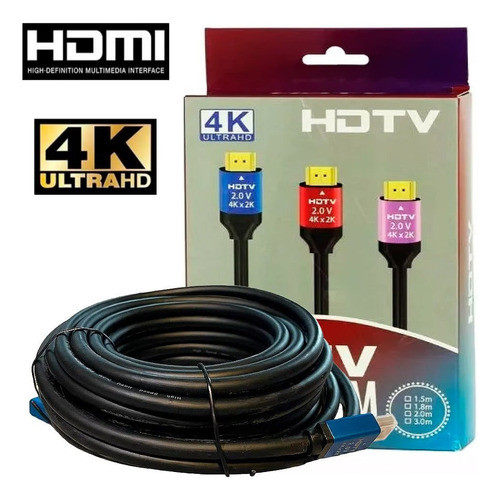 Cable Premium Hdmi 1.5 Metros High Speed 4k 2.0 Tv Smart Pc 1