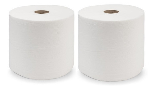 Bobina Industrial Rollo Blanco De 600mts X 2 Unidades 0