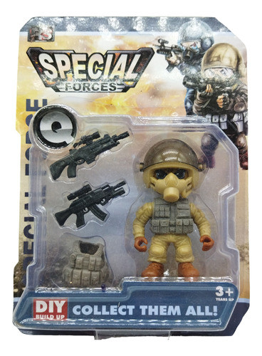 Boneco Soldado Especial Forces Sandman Acessórios Tático 1
