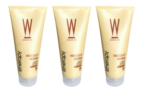 3 Cremas De Peinar Absolut Repair W Pro Hair Therapy X 200ml 0 3 Cremas De Peinar Absolut Repair W Pro Hair Therapy X 200ml 0