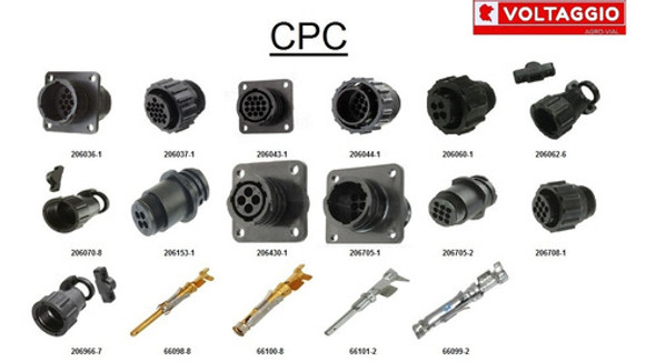 Conector Tyco Amp Cpc Plug 9 Vías 206708-1 1