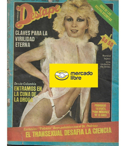 Revista El Guardián Del Destape Patricia Bayo Transexual 0