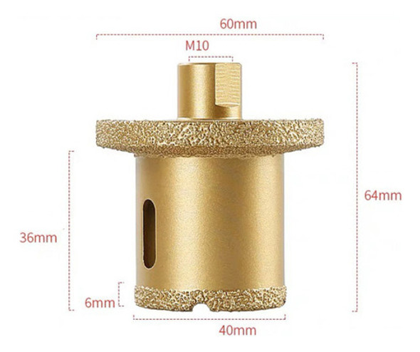 K Broca De Abertura De Furo De Diamante Brasada 1