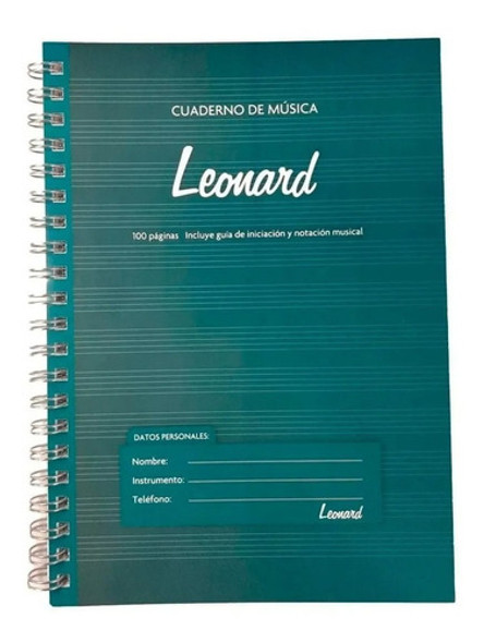 Cuaderno Leonard Pentagramado A4 Espiralado 50 Hojas Lnd-50 0