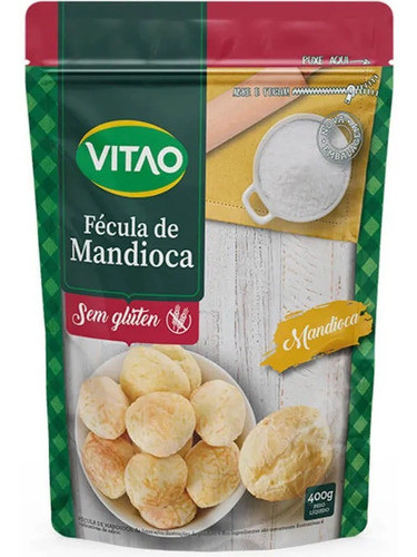 Kit 3 Fécula De Mandioca S/ Glúten - Vitao 0