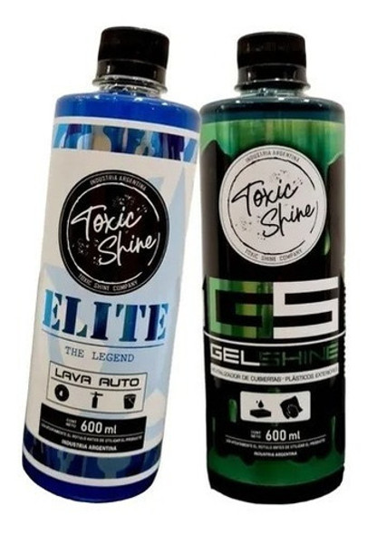 Shampoo Elite + Gel Shine De Toxic Shine X 600ml 0 Shampoo Elite + Gel Shine De Toxic Shine X 600ml 0
