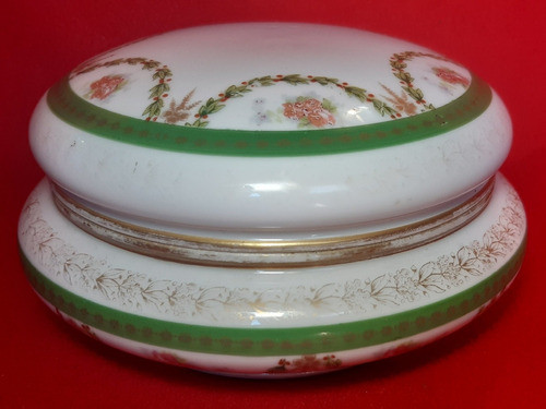 Alhajero De Porcelana Limoges Sellado Gran Tamaño 1