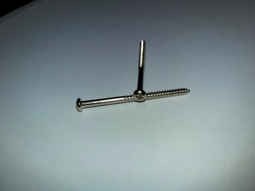 4 Parafusos Cromados Captador De Baixo Ou P90 - 2,2mm X 36mm 1