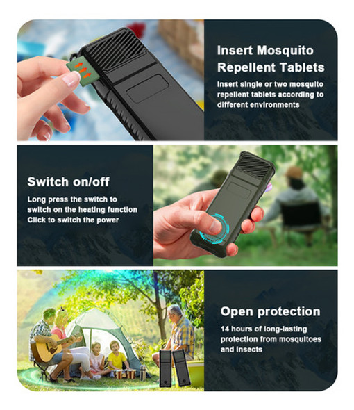 Repelente De Insetos: Mosquito Sem Fio Portátil E 1