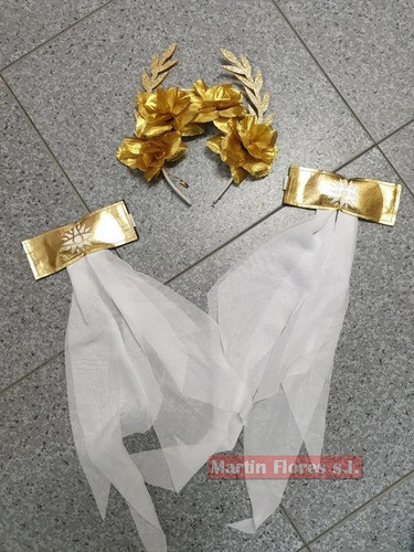 Set Disfraz Diosa Griega Tiara Y Brazaletes Dorado Ltf Shop 1