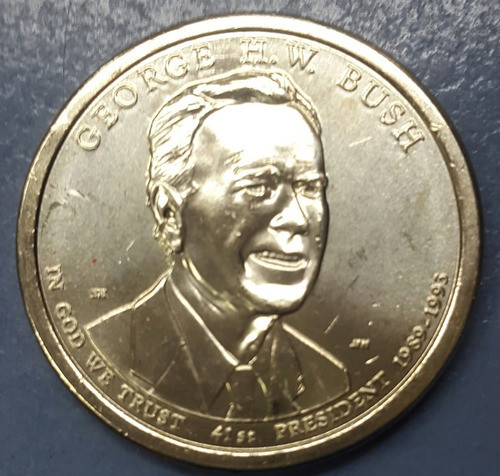 Moneda 1 Dolar De Estados Unidos Presidente Bush Año 2020 0