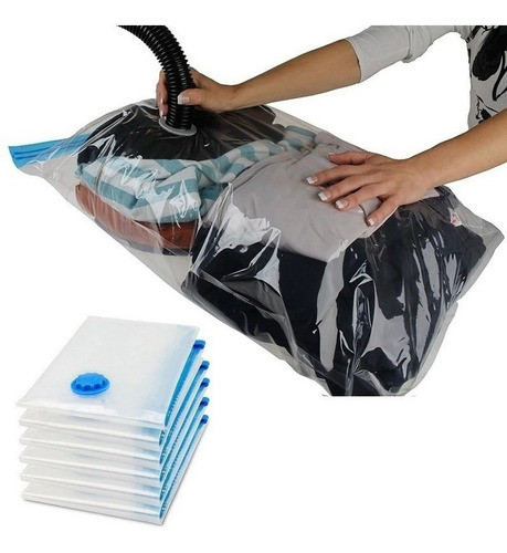 Bolsa Al Vacío Para Guardar Ropa Reducir Espacios 90x130 Cm 1
