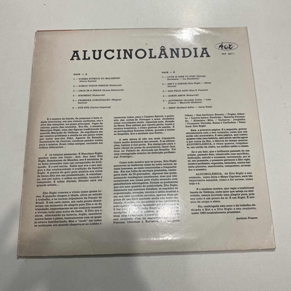 Lp- Alucinolandia ( Zito Righi E Seu Conjunto ) 1 Lp- Alucinolandia ( Zito Righi E Seu Conjunto ) 1