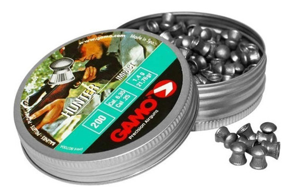 2 Latas Balines Gamo Hunter 6.35 Aire Comprimido Caza Nitro 0