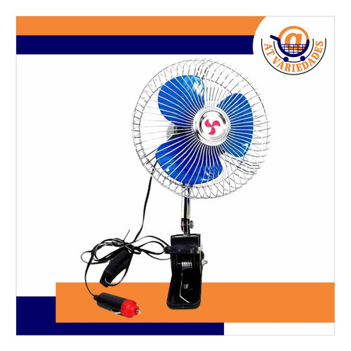 Ventilador Automotivo 12v 8 Pol Van Kombi Caminhão Preto 1