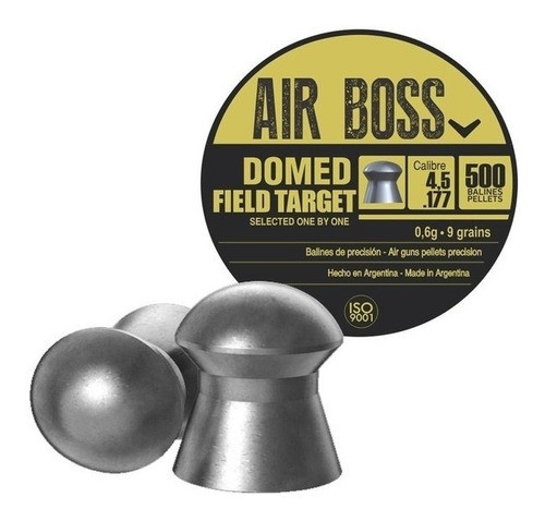 Balines Air Boss Domed Field Target 4.5mm/ 9 Grains X500unid 1