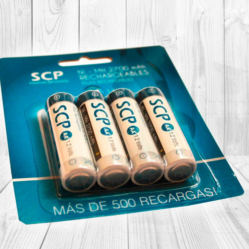 Blister 4 Aaa Pilas Recargable Scp 1100 Mah Envío Gratis! 1