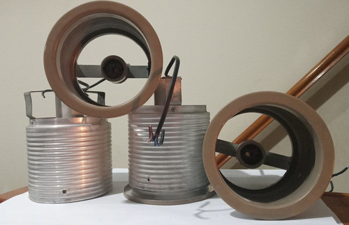6 Plafónes Para Embutir Aluminio(4 Con Aros)conex. Nueva E27 0