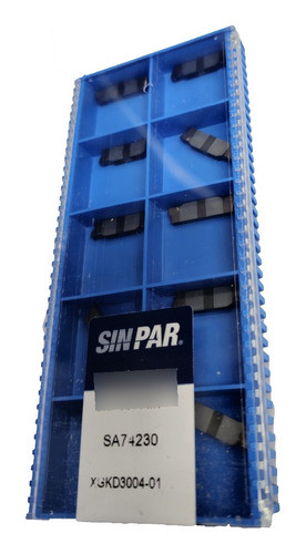 Caja 10 Insertos Ranurado Sinpar Gkd 3004-mt 3 Mm Inoxidable 0