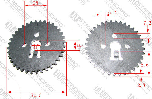 Corona De Distribucion Yamaha Ybr125 China W Std 1