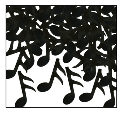 Beistle 50637-bk Notas Musicales Fanci-fetti 0