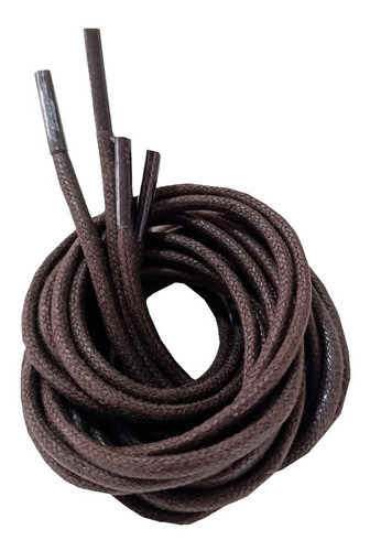 1 Par Cadarço Redondo Encera, Botas 1,60m Marrom Claro 0