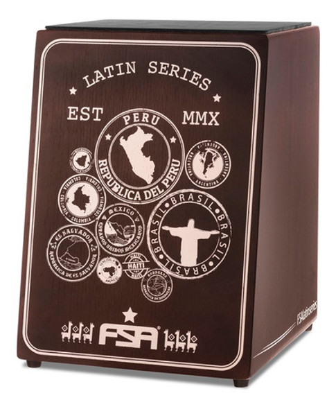 Cajon Fsa New Latin Fl23 Incl. - Tabaco Acústico Fl 23 0