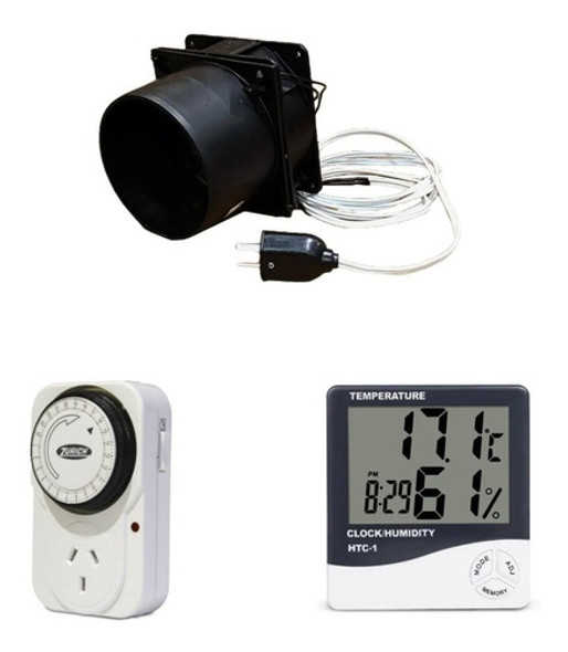 Accesorios Indoor Cooler Tobera 4p Timer Termohigrometro 0