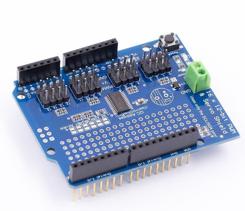 Shield Uno Controlador Servos 16ch I2c Pca9685 Pwm Arduino 1